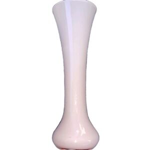 Vtg Fluted Bud Vase Westmoreland or similar‎ 6" MCM Pink Fade To White RARE HTF